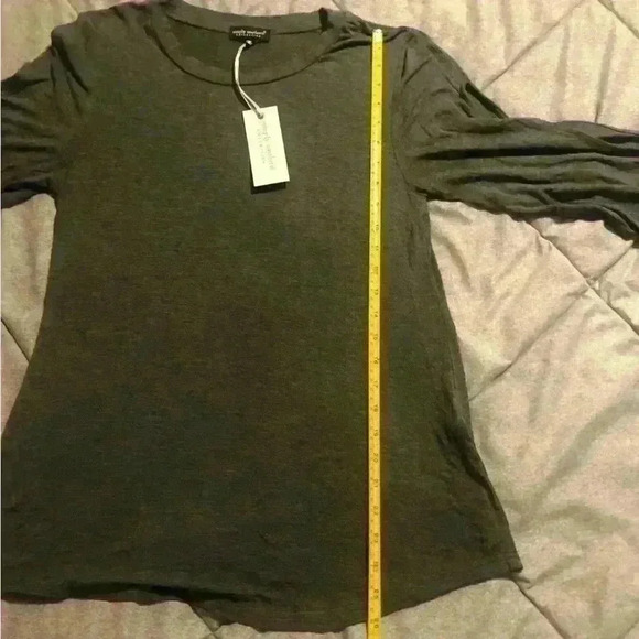 Simply Southern‎ Gray Knot Detail Quarter Sleeve Top NWT Size Small - Picture 6 of 6